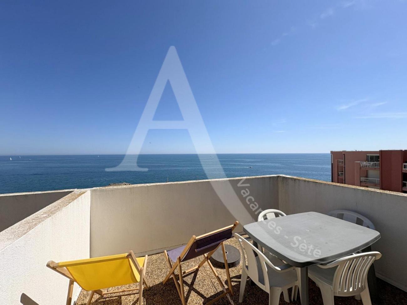 Studio Vue Mer Avec Pkg, Piscine, Tennis, Plage Direct Sète Eksteriør billede