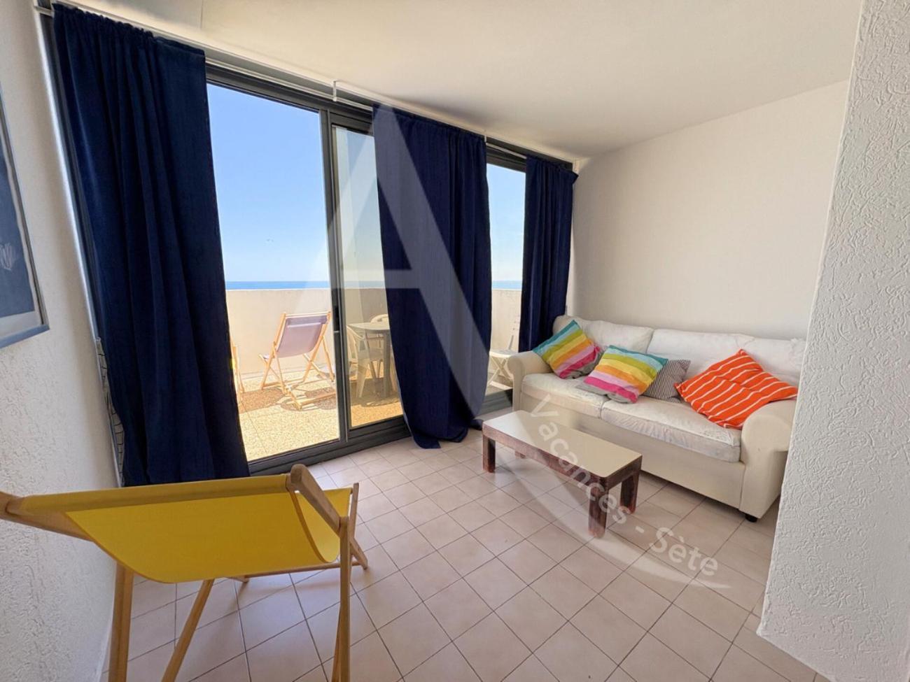 Studio Vue Mer Avec Pkg, Piscine, Tennis, Plage Direct Sète Eksteriør billede