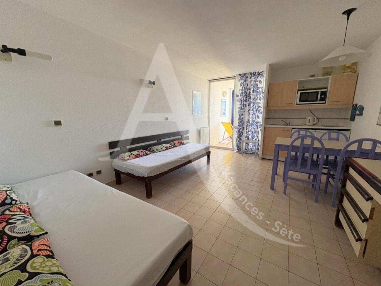 Studio Vue Mer Avec Pkg, Piscine, Tennis, Plage Direct Sète Eksteriør billede