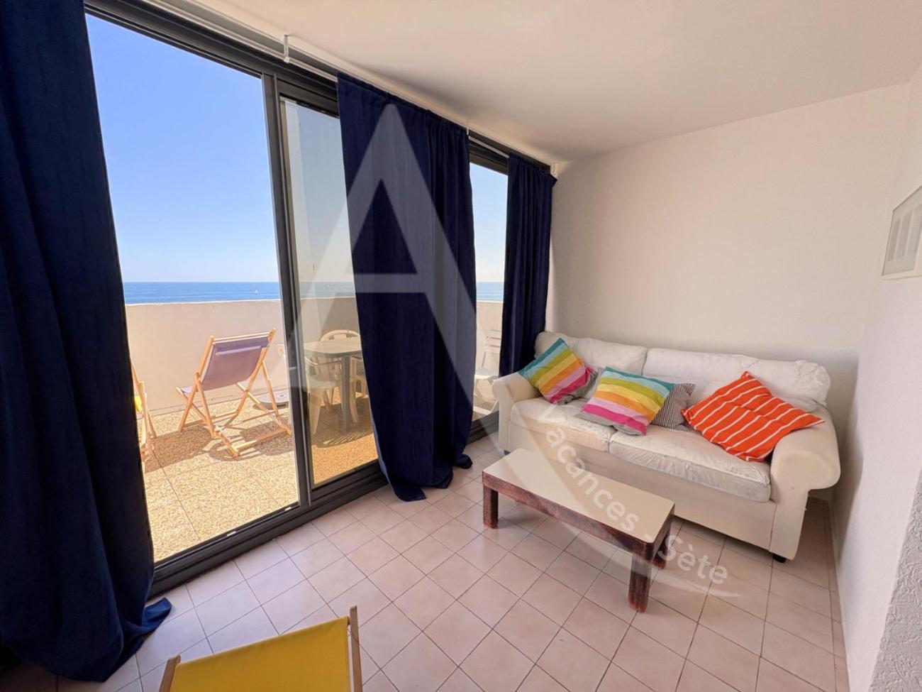 Studio Vue Mer Avec Pkg, Piscine, Tennis, Plage Direct Sète Eksteriør billede